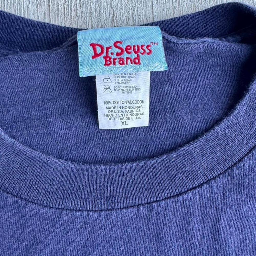Vintage Y2K Dr. Seuss Graphic Shirt front graphic‎ Retro Cartoon MENS XL - Picture 4 of 5